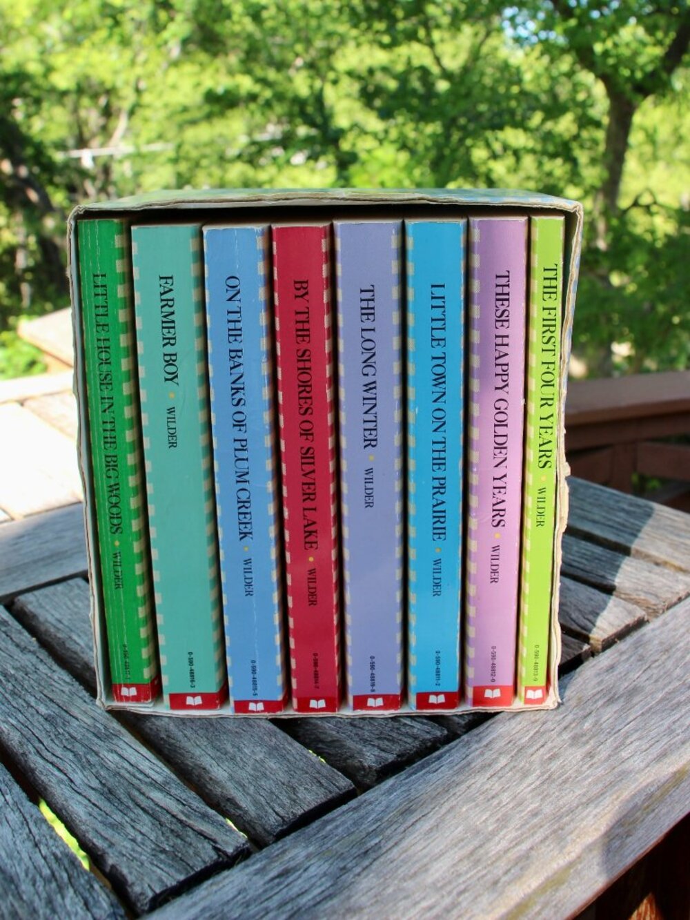 Box set of Laura Ingle Wilder books